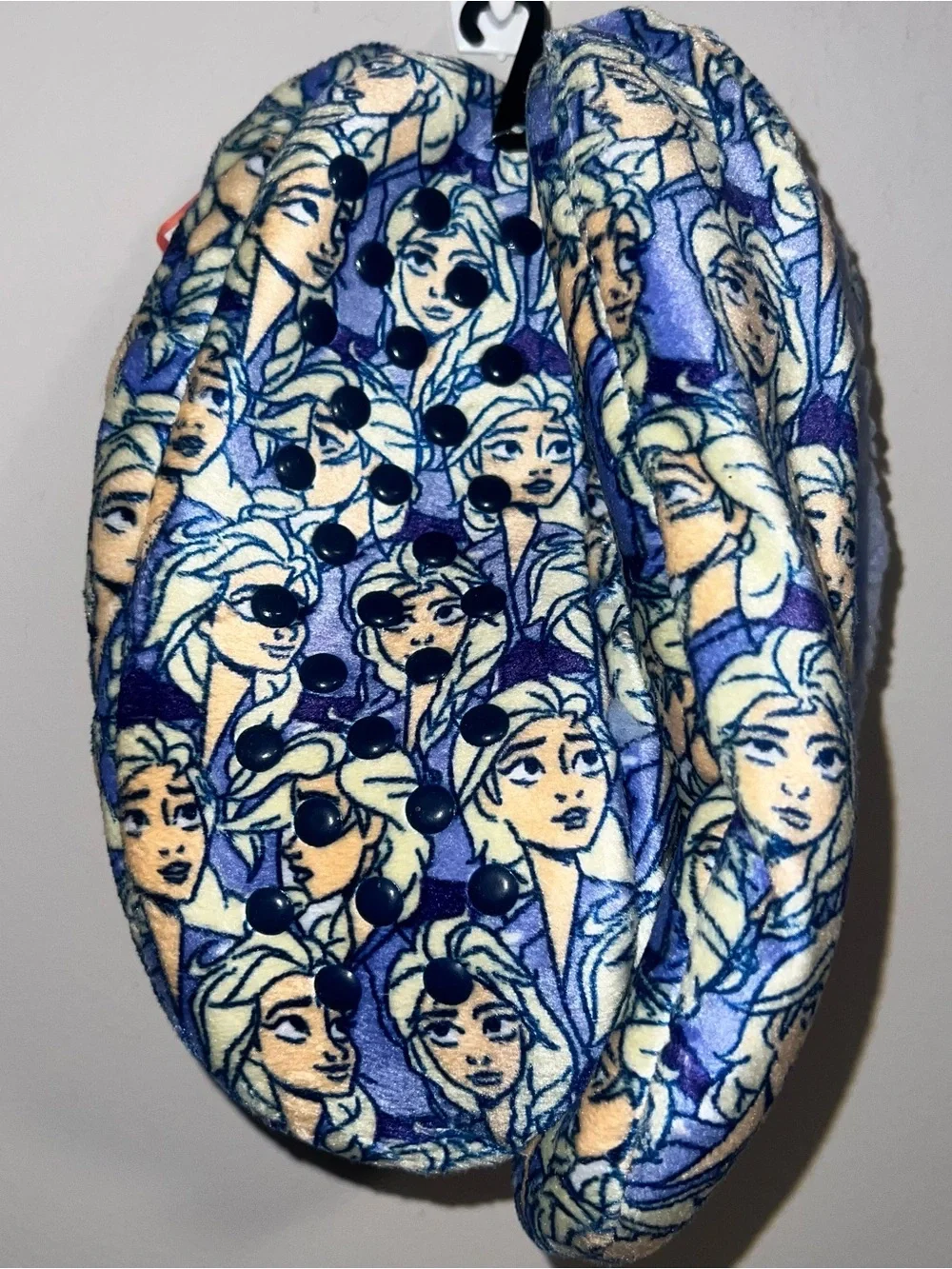 Disney Frozen Elsa Blue Plush Slip-On Indoor Slipper